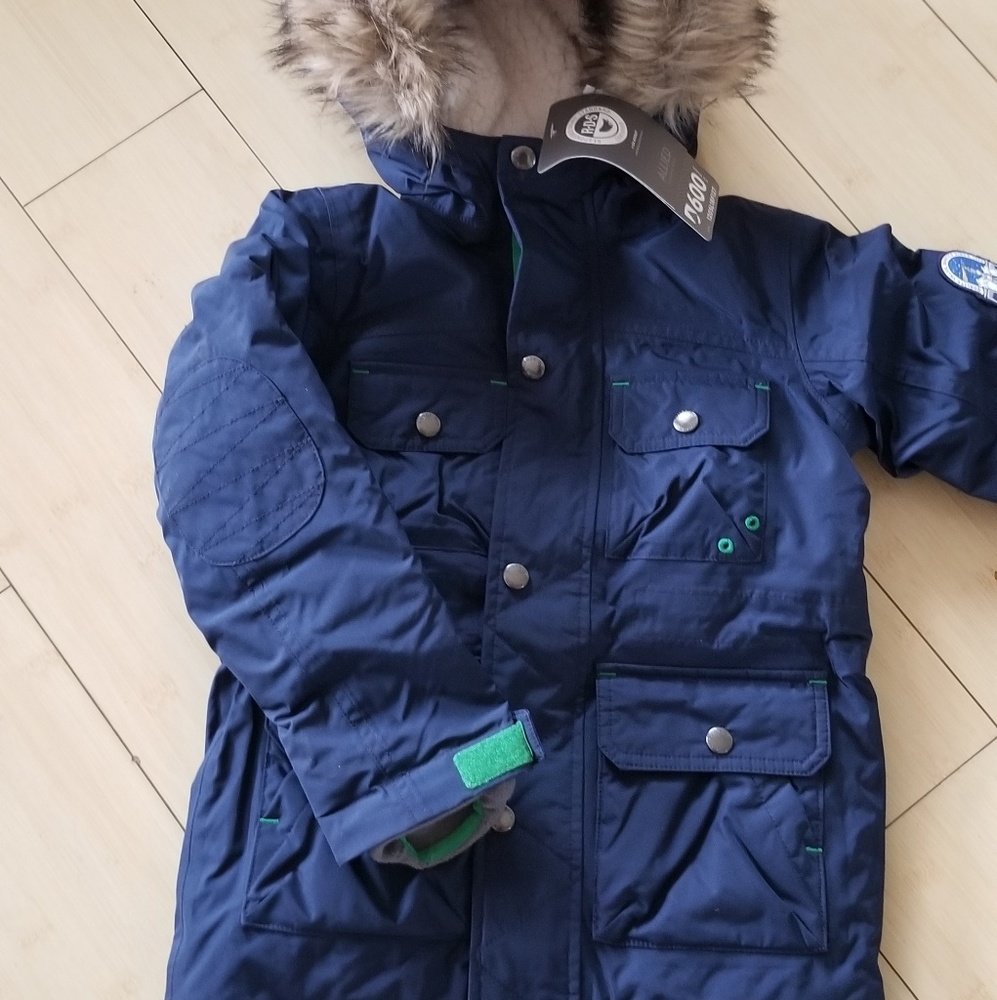 Lands End toddler boy down expedition parka sz 4